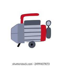 technician vacuum pump cartoon. gauge conditioning, hvac underwater, install compressor technician vacuum pump sign. isolated symbol vector illustration