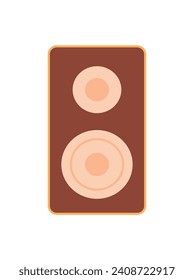 Technics electronic of colorful set. This artwork of column invites viewers to appreciate the elegance of portable technology through thoughtful design. Vector illustration.