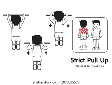 Technique to fit and firm.Strict pull up.