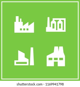 technique icon. 4 technique vector set. factory icons for web and design about technique theme