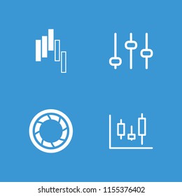 Technique icon. collection of 4 technique filled and outline icons such as camera shutter, adjust, panel control. editable technique icons for web and mobile.