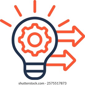 Technique Icon Color Line Vector Illustration
