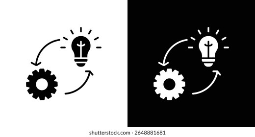 Technique icon of a flat style vector