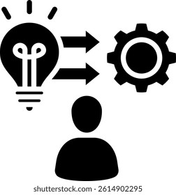 Technique Icon Glyph Vector Illustration