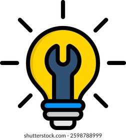 Technique Icon Lineal Color Vector Illustration