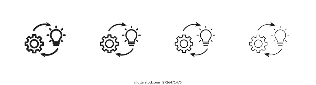 Technique icon outline trend modern simple versions