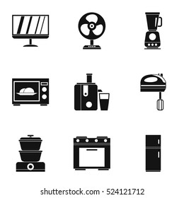 Technique Icons Set Simple Illustration 9 Stock Vector (Royalty Free ...