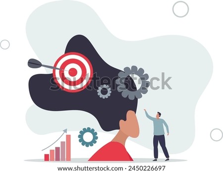 Technique used for effective ads campaign focused on precise social group for marketing goal.flat vector illustration.