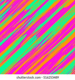 Techno abstract background. Glitch art style. Digital shapes geometric pattern. Stylized signal error. Flow of bright colorful random line strips. Vector element for design concept, poster, web