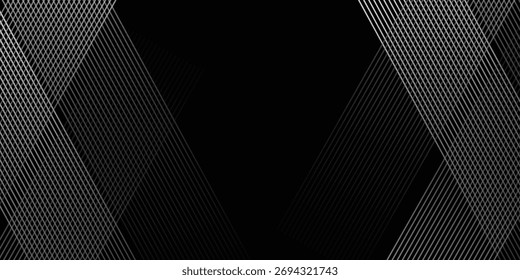 techno abstract background overlap layer on dark space with glowing white lines shape decoration. modern design eps10
