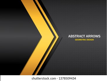 Techno arrow background, design vector template. Abstract arrows graphic technology background. Vector illustration