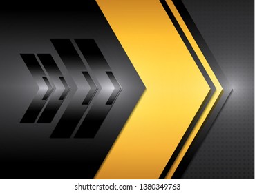 Techno arrow background, design vector template. Abstract arrows graphic technology background. Vector illustration