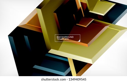 Techno arrow background, template design. Vector