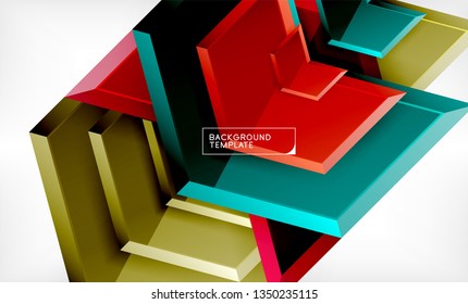 Techno arrow background, template design. Vector