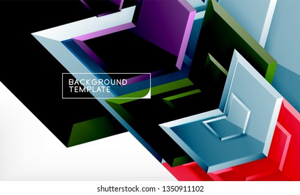 Techno arrow background, template design. Vector