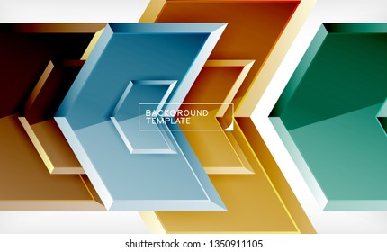 Techno arrow background, template design. Vector