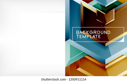 Techno arrow background, template design. Vector