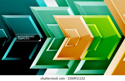 Fondo de flecha Techno, diseño de plantilla. Vector