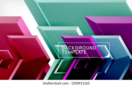 Techno arrow background, template design. Vector
