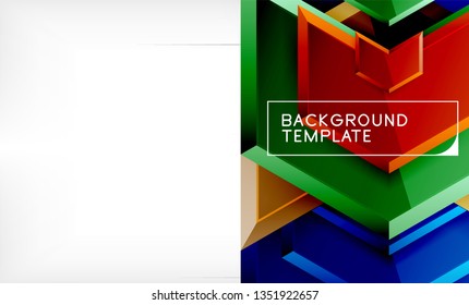 Techno arrow background, template design. Vector