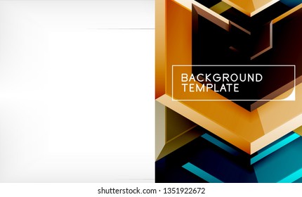 Techno arrow background, template design. Vector