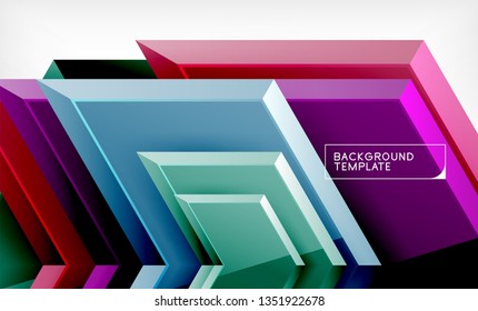 Techno arrow background, template design. Vector