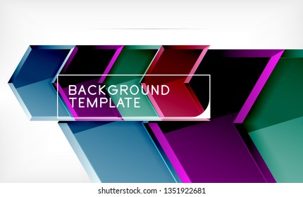 Techno arrow background, template design. Vector