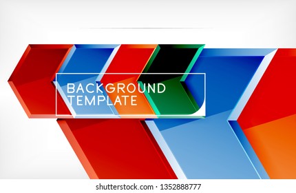 Techno arrow background, template design. Vector