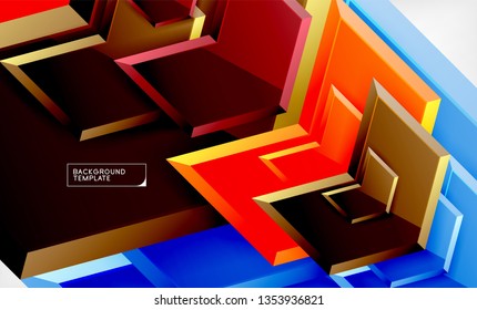 Techno arrow background, template design. Vector