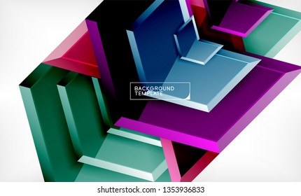 Techno arrow background, template design. Vector