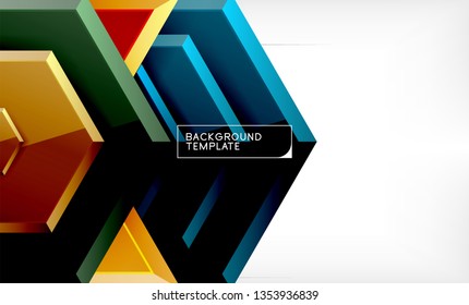 Techno arrow background, template design. Vector