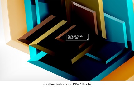 Techno arrow background, template design. Vector