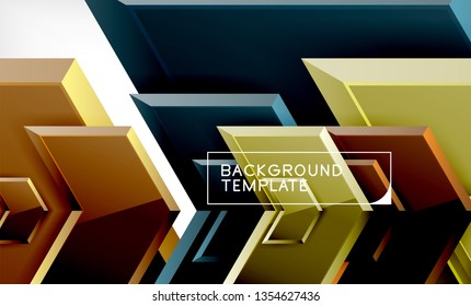 Techno arrow background, template design. Vector