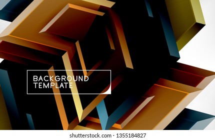 Techno arrow background, template design. Vector