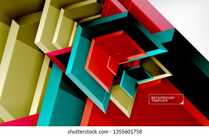 Techno arrow background, template design. Vector