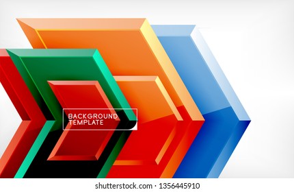 Techno arrow background, template design. Vector