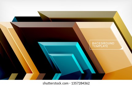 Techno arrow background, template design. Vector