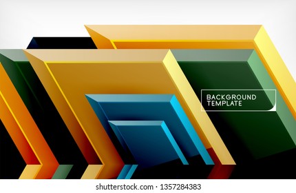 Techno arrow background, template design. Vector