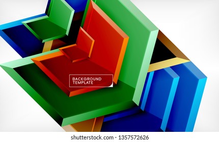 Techno arrow background, template design. Vector