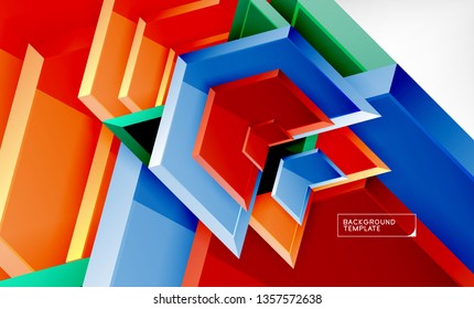 Techno arrow background, template design. Vector