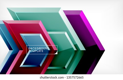 Techno arrow background, template design. Vector