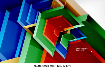 Techno arrow background, template design. Vector
