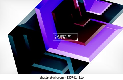 Techno arrow background, template design. Vector
