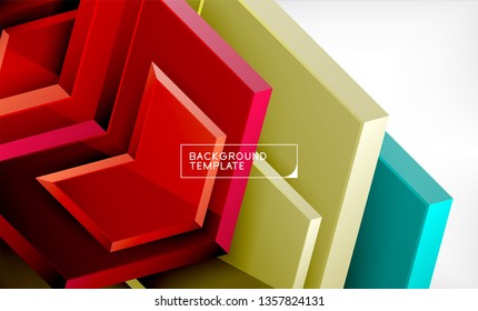 Techno arrow background, template design. Vector
