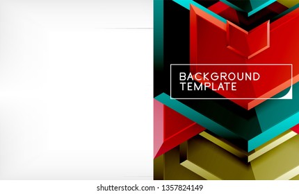 Techno arrow background, template design. Vector
