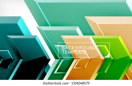 Techno arrow background, template design. Vector