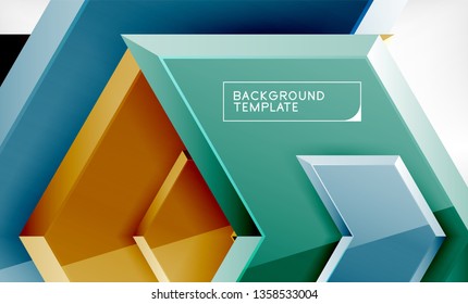 Techno arrow background, template design. Vector
