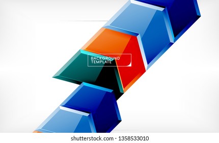 Fondo de flecha Techno, diseño de plantilla. Vector