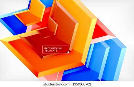 Techno arrow background, template design. Vector
