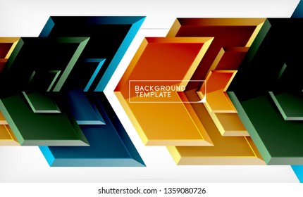 Techno arrow background, template design. Vector